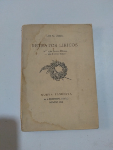 Libro Retratos Líricos / Luis G. Urbina