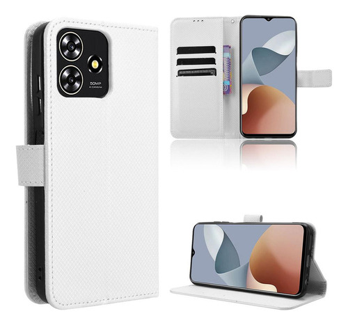 M Funda For Zte Axon 50 Lite Funda Magnética Tipo Cartera