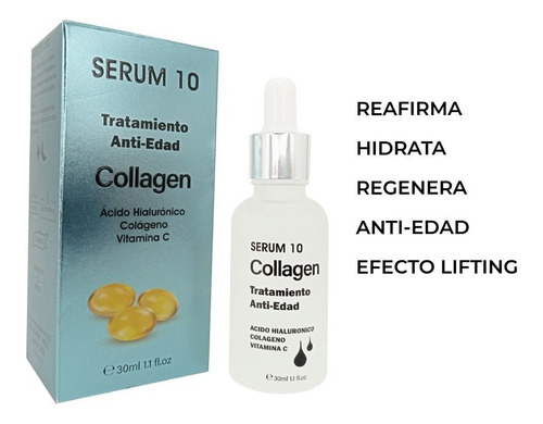 Serum Facial 10 Colageno Antied - mL a $1730