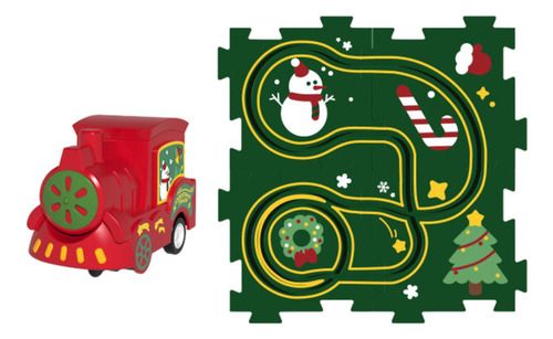Puzzle Tracks Set Track Toy Un Rompecabezas De 4 Piezas