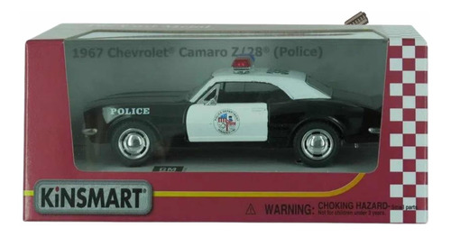 Imagen 3 de 6 de Chevrolet Camaro 1967 Policía Kinsmart Esc 1/36 La Plata