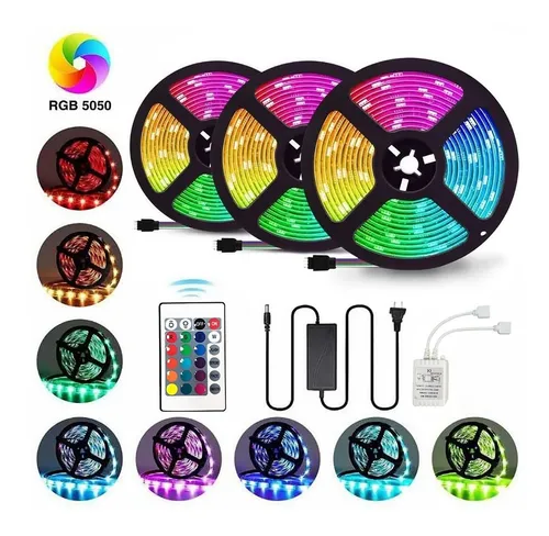comprar Tira de luces LED RGB RGB 15 Metros 5050 RGB 15m 220V IP64