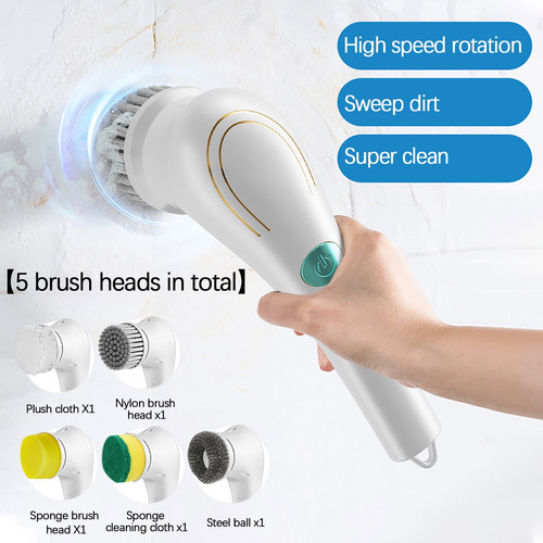 Limpiador Rotatorio Eléctrico Para Toda La Casa Con 5 Duchas