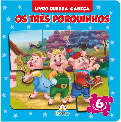 Livro quebra-cabeça: Os três porquinhos, de Klein, Cristina. Blu Editora Ltda em português, 2014