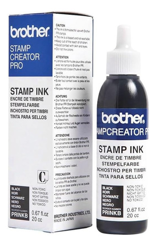 Tinta Brother Para Sello Stamp Ink Negro