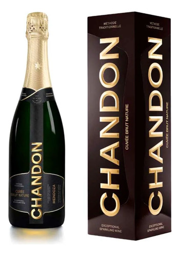 Champagne Chandon Espumante Cuvee Brut Nature 750cc Estuche
