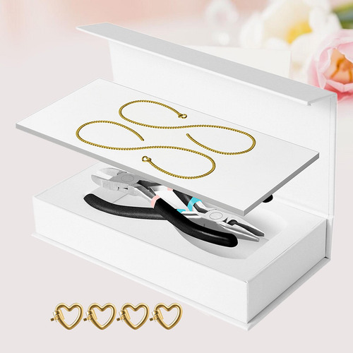 Kit De Pulsera Permanente, Pulsera Con Cierre 1 Par De Oro