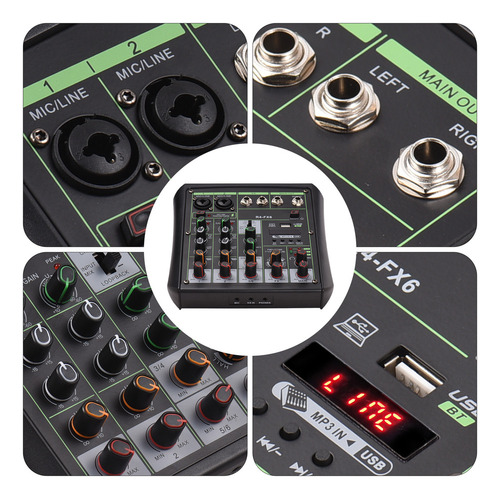 Gravação De Interface Bt Do Mixer De Áudio Para El Cana
