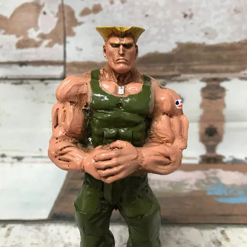 Guile Street Fighter Boneco Colecionável Resina