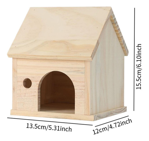 Escondite De Hámster De Madera, Animales Pequeños Estilo A