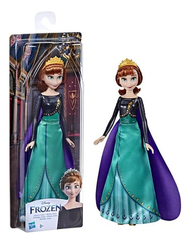 Disney Frozen 2 Queen Anna Shimmer Fashion Doll, Ropa Y Acc