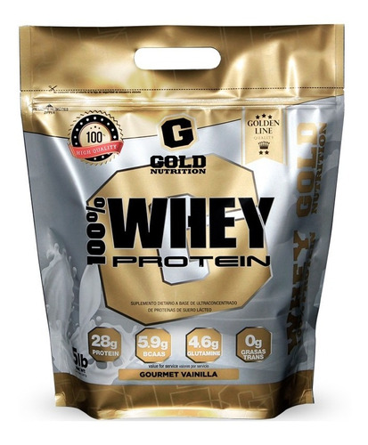 Whey Protein Gold Nutrition Proteina 2,5kg Masa Muscular 