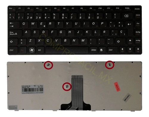 Teclado Lenovo G470 G470 G475 V470 B470 B470e B475 B490