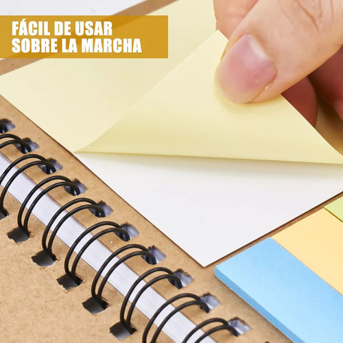 Libreta Ecológica Con Notas Adheribles Y Bolígrafo, 13 Pzs