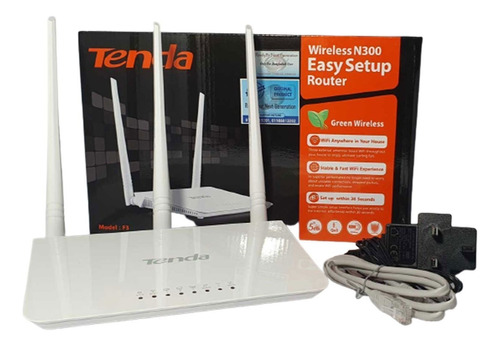 Router Wifi Tenda F3 3 Antenas 5dbi Cantv Inte Fibra 300mbps