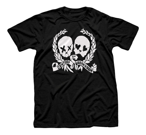 Remera Algodón Unisex Música Rock Punk Green Day Skulls 05