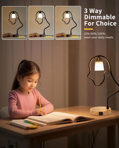 Lámpara De Mesa Moderna Con Control Táctil, Lámpara De Escri