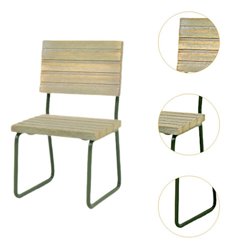 Mini Muebles Rústicos De Simulación Para Silla Individual