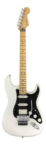 Guitarra eléctrica Fender Player Stratocaster Floyd Rose HSS de aliso polar white brillante con diapasón de arce