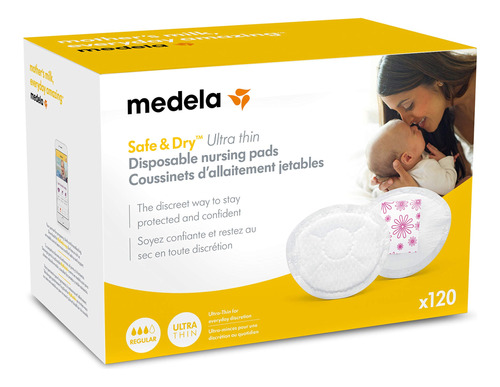 Medela Safe &amp; Dry - Almohadillas De Lactancia Desechable