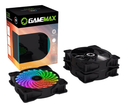 Ventilador Gamemax Kit Rl-300 Rgb Control Remoto Incluido