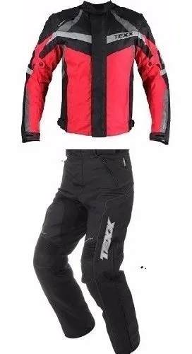 Conjunto Motoqueiro Jaqueta Texx New Falcon cal a Texx Tour