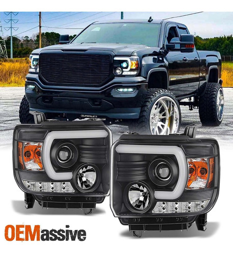 Faros Led Gmc Sierra 3500 Hd Sle 2017 6.0l