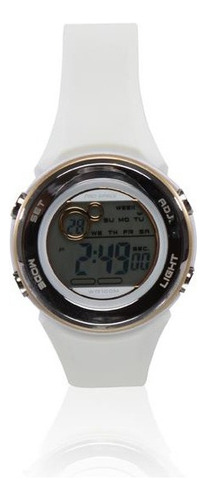 Reloj Okusai Pro Space Dama Psd0086-dir-7h Sumergible Blanco Plateado Blanco