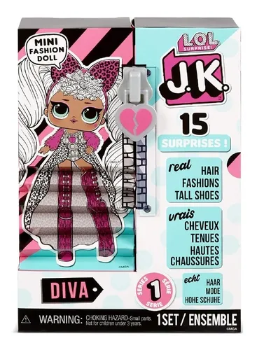 Mu eca L.o.l. Surprise Lol Jk Diva Con 15 Sorpresas Unboxing