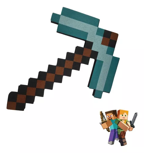 Minecraft Espada Picareta Diamante Original EVA