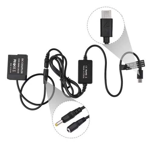 Acoplador De Batería Ficticio Usb Fz200 Dmc-fz2500 G95 Lumix