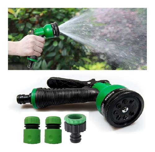 Kit Riego Acople 1/2 Con Pistola Agua P/jardin + Acoples
