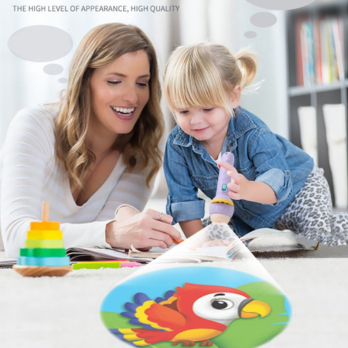 Proyector Infantil Con Linterna De Carrete Con