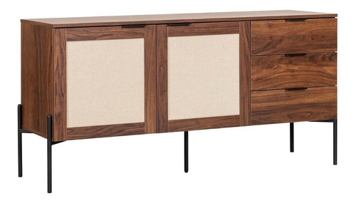 Credenza Recibidor Mundo In Imperia Mesa Bufetera 160x40 Cm Color Nogal