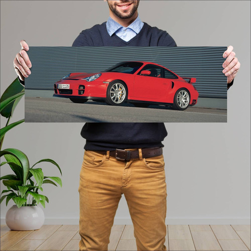 Cuadro 30x80cm Auto 2004 Porsche 911 Gt2 Auto 397