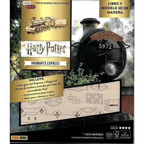 Harry Potter Hogwarts Express Libro Y Modelo Madera Varios