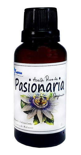 Aceite Herba  Pasionaria 30ml Orgánico En Vidrio Gotero