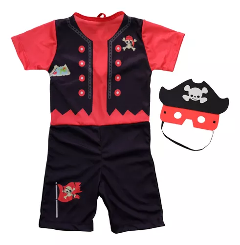 Fantasia Masculina Infantil Curta Pirata Red Sulamericana