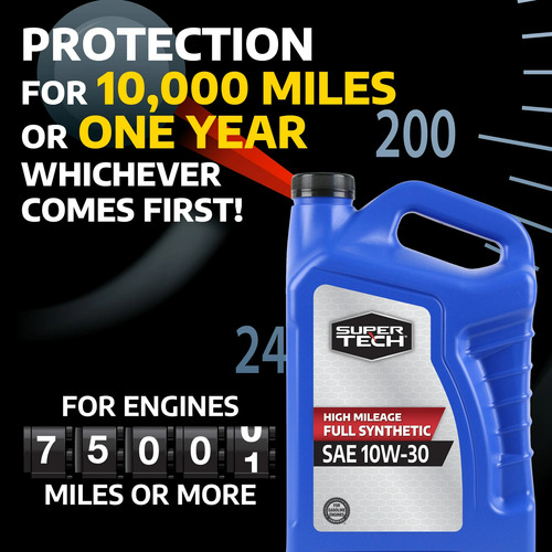 Aceite De Motor Sintético Super Tech 10w-30 Importado, 5 Qt