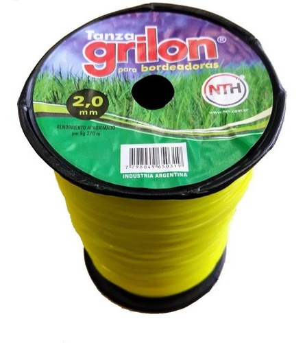 Tanza Grilon 2mm Redonda Bordeadora Desmalezadora X 1kg Colo