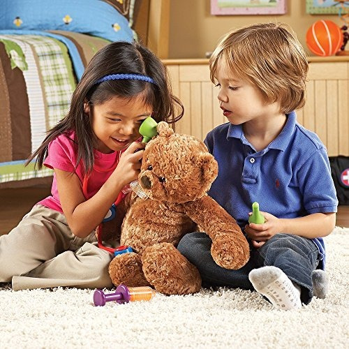 Juego Para Niños Kit Medico Color Negro Con 6 Piezas