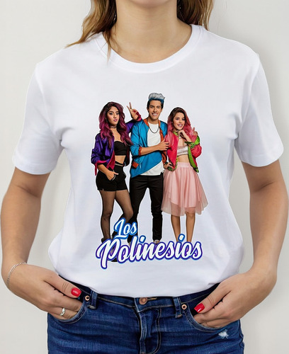 Polera Estampada Dama 100%algodón Diseño Los Polinesios 584