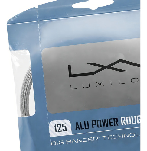Corda Luxilon Power Rough de aluminio, 1,25 mm, 17 L, set de plata individual