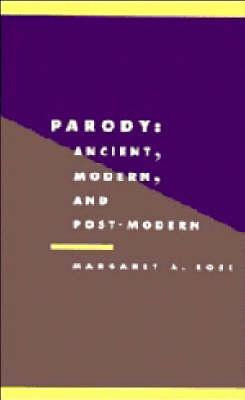 Libro Literature, Culture, Theory: Parody: Ancient, Moder...