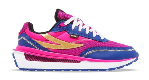 Tenis Fila Renno Fucsia Azul Dorado De Dama Original