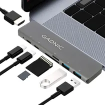 Comprar Adaptador Hub 7 En 2 Macbook Pro Apple 4k Hdmi Usb Sd Usb-c Variantes: unico