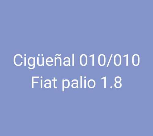 Cigüeñal Fiat Palio 1.8 Medida 010/010