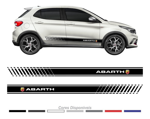 Adesivo Fiat Argo Abarth Faixa Lateral  2017 A 2019 Arg03