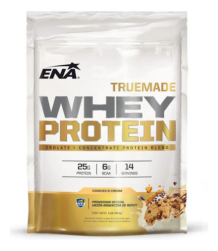 Ena Tru Made Whey Protein Cookies Y Cream X 453 G