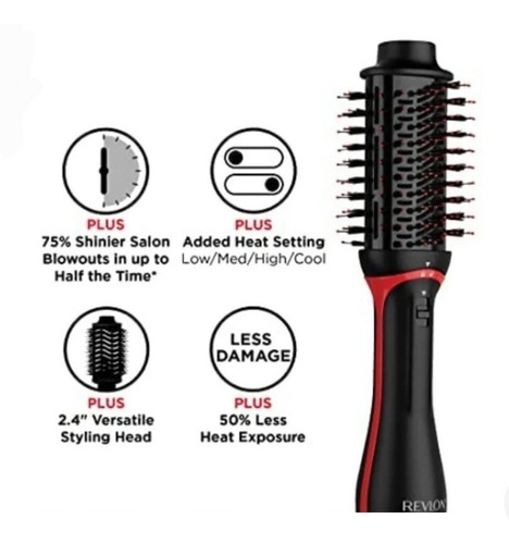 Escova Revlon One-step Plus 2.0 Secadora E Volumizadora New